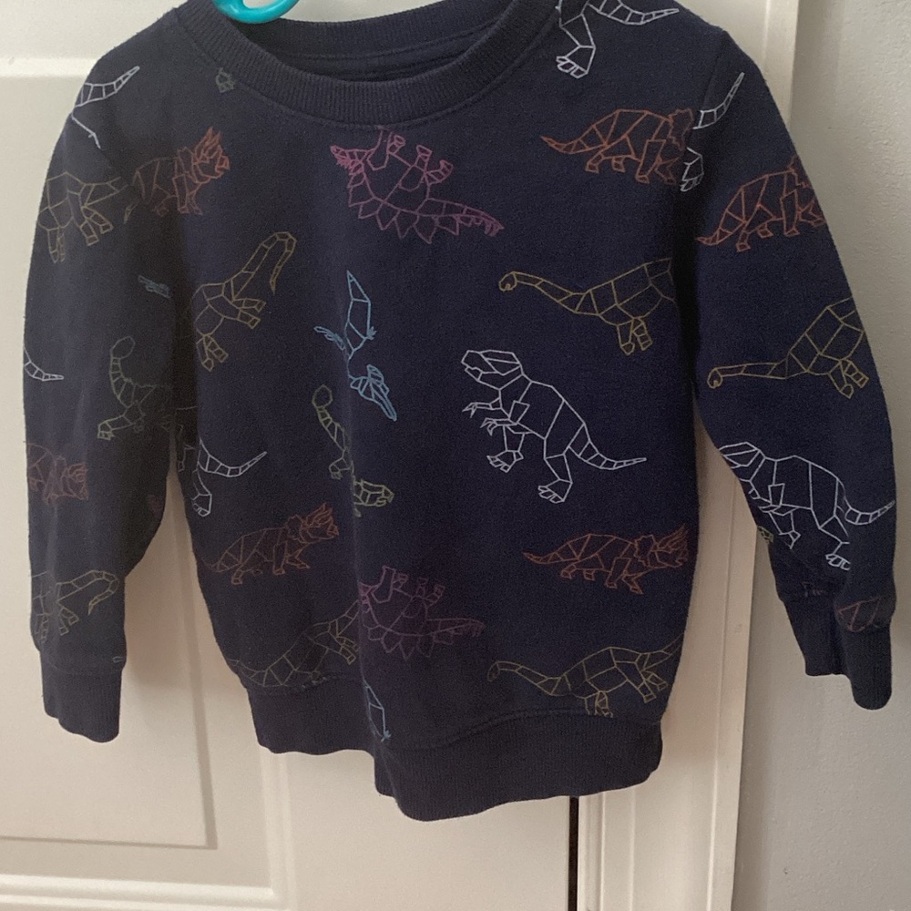 Cat & Jack Multicolor Dinosaur Print Sweatshirt size 3T